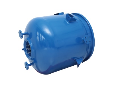 下凸缘放料搪玻璃反应釜